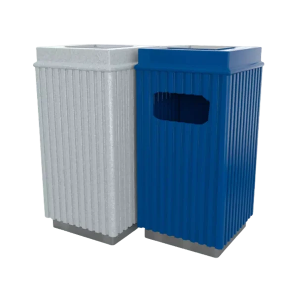 Bote de basura con cenicero